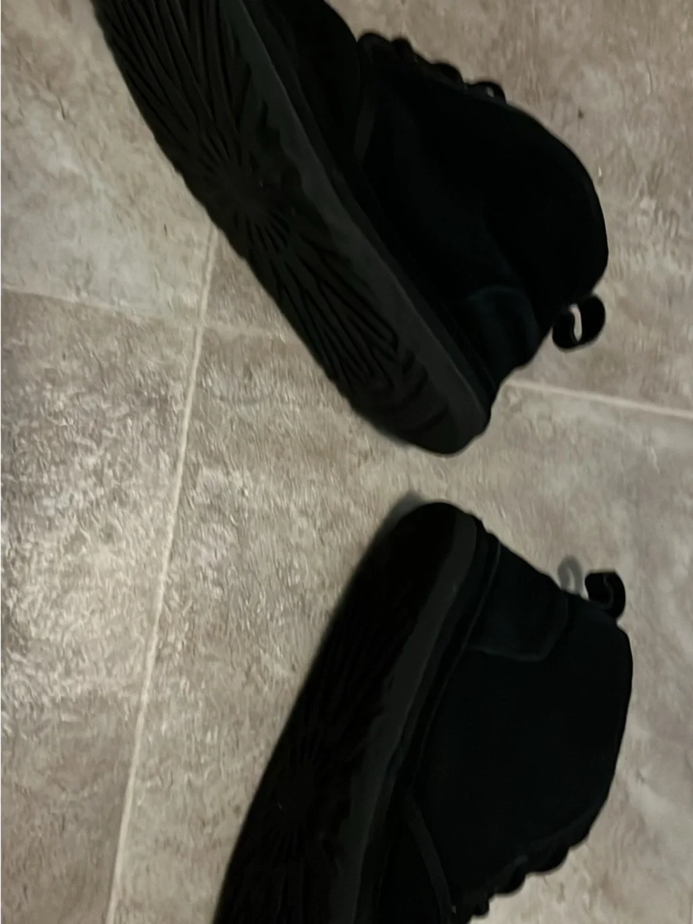 UGG Men’s Size 11 Black Sheepskin Boot Loafer UGGs Shoes Boots
